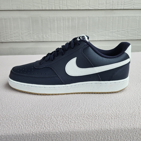 Nike Court Vision Low Sneaker Men SZ 10.5 Obsidian Summit White Blue FZ5547-400 - Picture 5 of 11